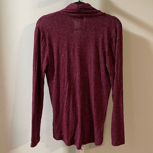 Philosophy Burgundy Wrap Sweater - Picture 5 of 5